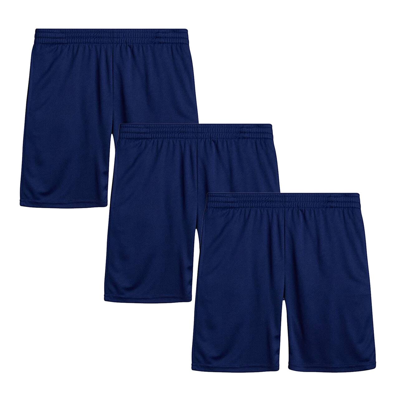 Galaxy by Harvic Boys Active Mesh Basketball Shorts 3 Pack